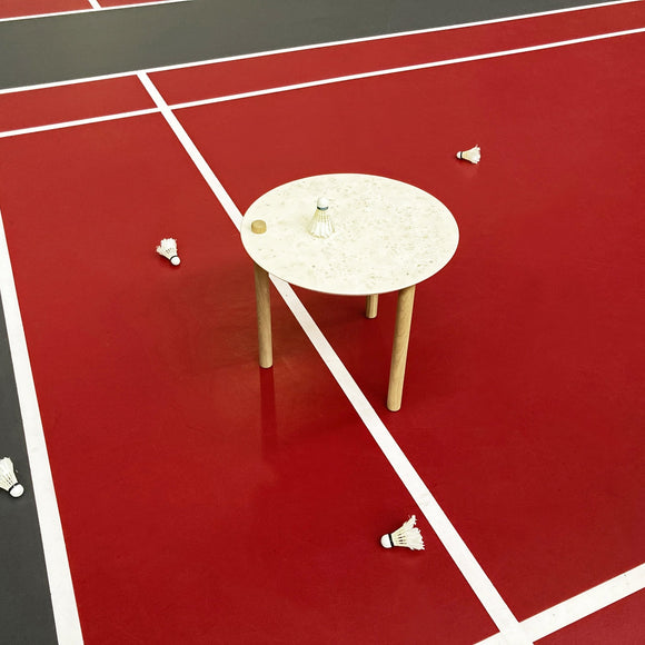 Petite table ronde by Théo - Edition "Volants recyclés" - DIZY design