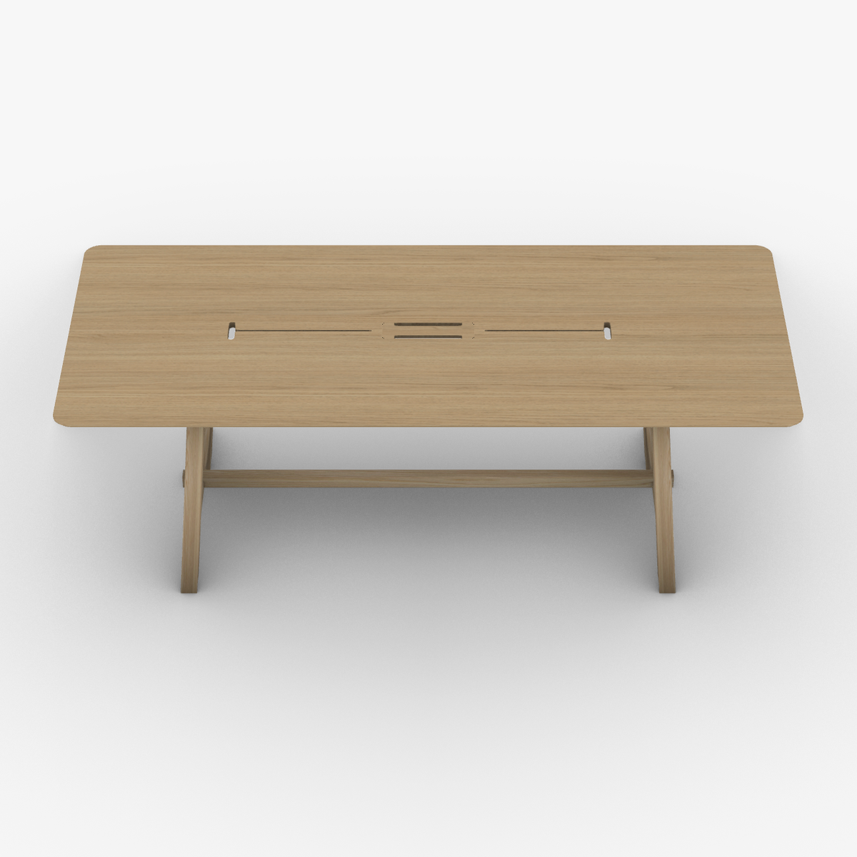 Table de réunion en Chêne - Ecoresponsable - 210x90