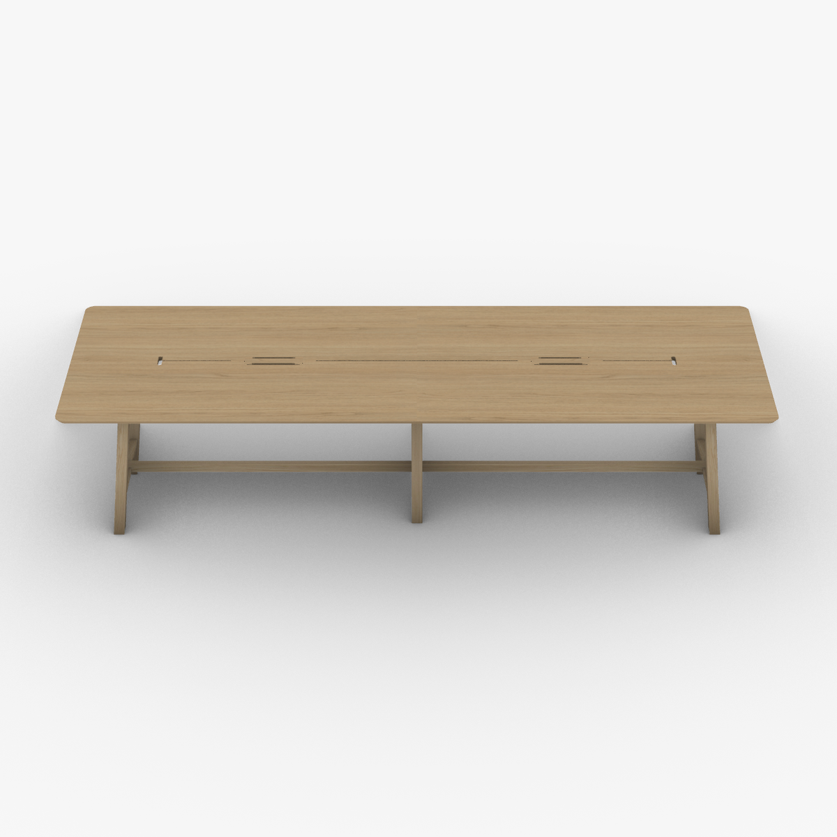 Table en chêne pour salle de réunion - Table de réunion 16 personnes