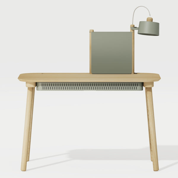 Bureau, tiroir, séparateur & lampe by Eléonore - DIZY design